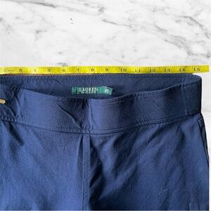 Lauren Ralph Lauren Navy Slim Pull On Pants Size 4 Stretch